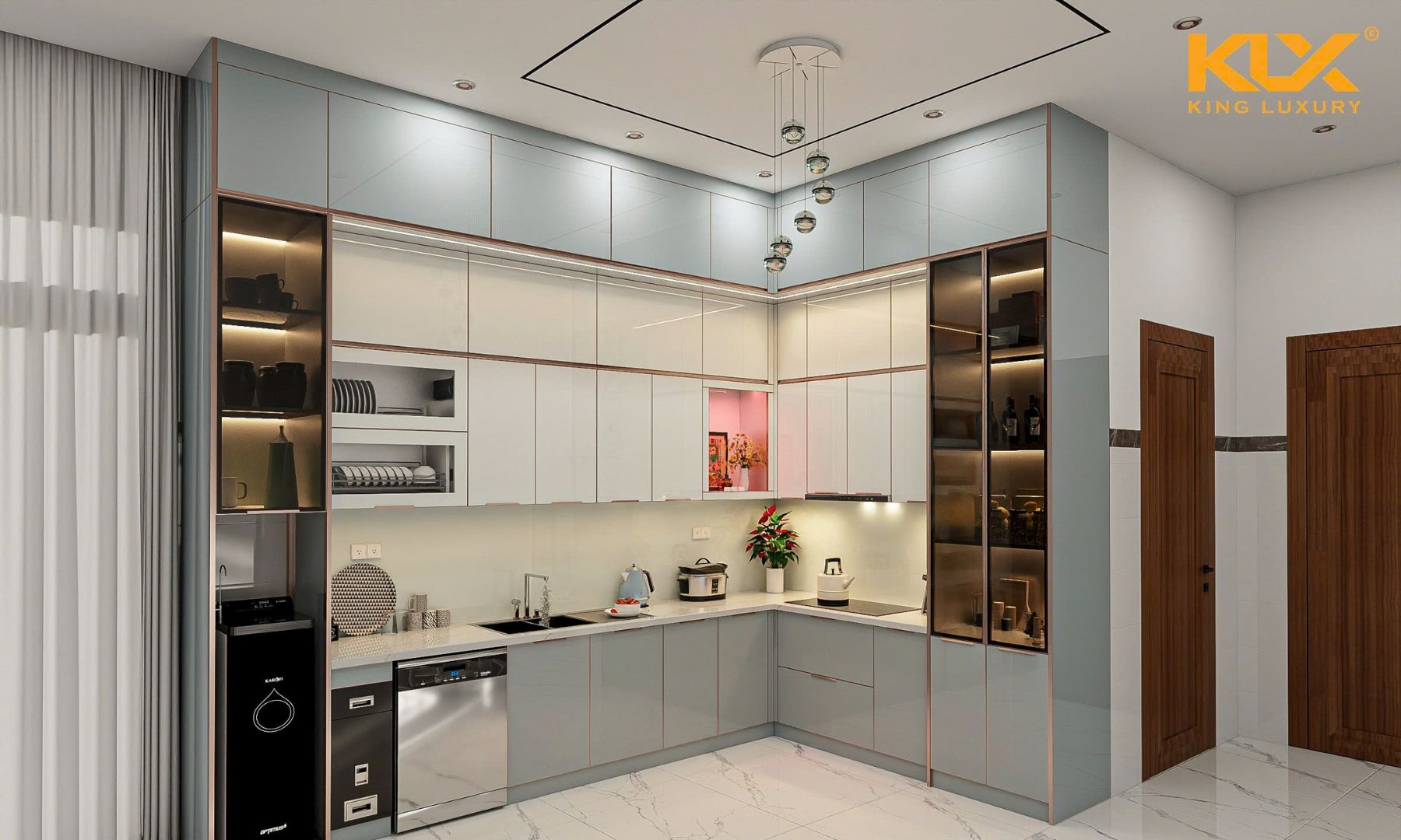 Thi Công Tủ Bếp Inox Cánh Kính Anh Khang Tại Bình Thạnh, Hồ Chí Minh