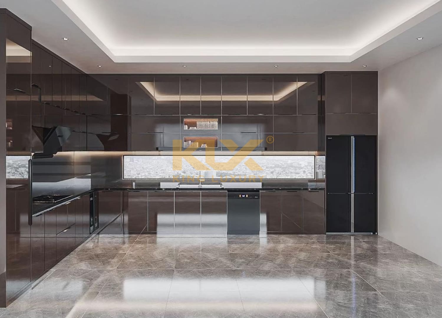 Mẫu thiết kế tủ bếp C