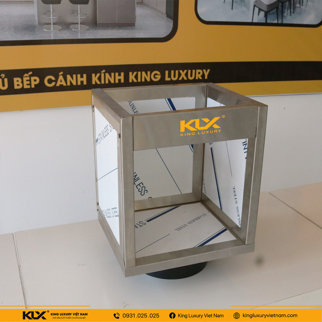 Thùng Tủ Bếp Inox 3 Lớp Không Mối Hàn Không Module Không Chấn Gấp