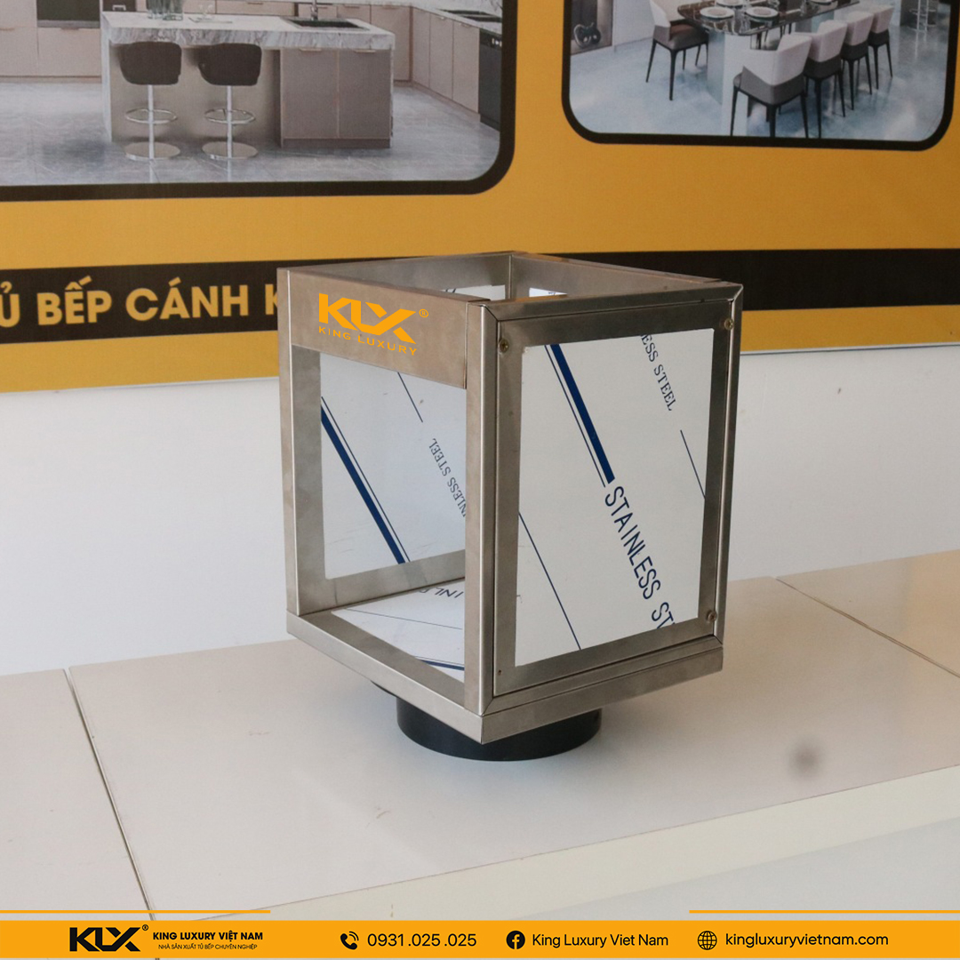Thùng Tủ Bếp Inox 3 Lớp Không Mối Hàn Không Module Không Chấn Gấp