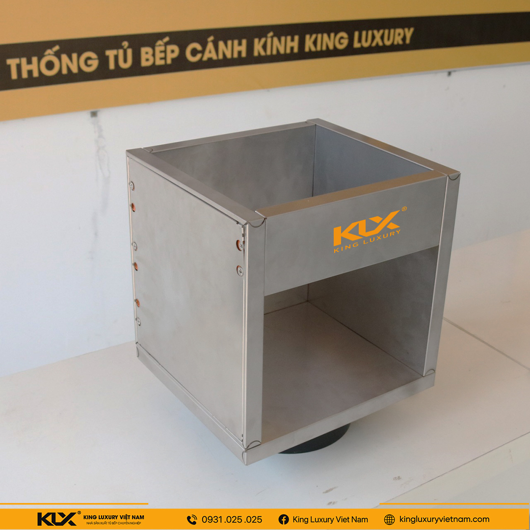 Thùng Tủ Bếp Inox 3 Lớp Không Mối Hàn Module Liên Kết Cam